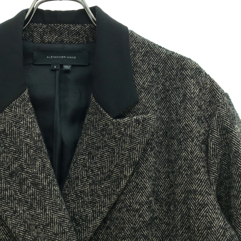 ALEXANDER WANG / アレキサンダーワン | ヘリンボーン ジャケット 1577-343-0372 | 0 | レディース