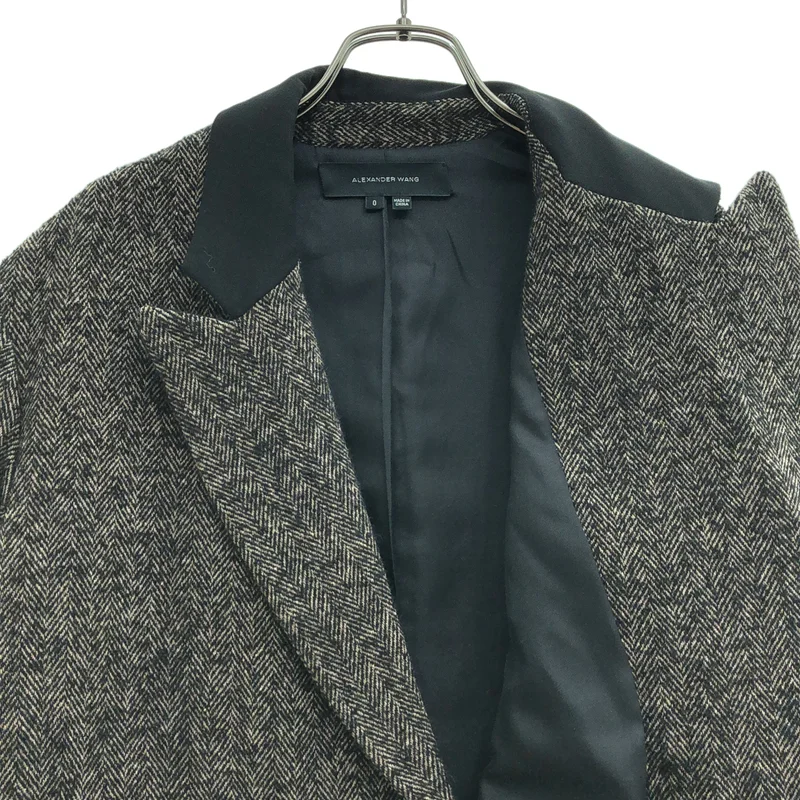 ALEXANDER WANG / アレキサンダーワン | ヘリンボーン ジャケット 1577-343-0372 | 0 | レディース