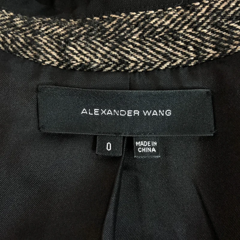 ALEXANDER WANG / アレキサンダーワン | ヘリンボーン ジャケット 1577-343-0372 | 0 | レディース