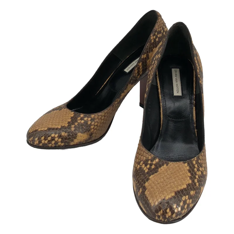 DRIES VAN NOTEN / ドリスヴァンノッテン | パイソン ヒールパンプス 12351 | 37 1/2 | レディース