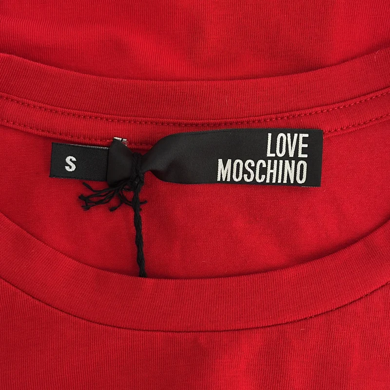 Love Moschino / ラブ・モスキーノ | コットン プリント クルーネックカットソー | S | レディース