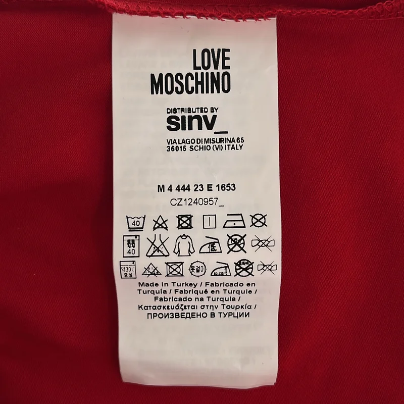 Love Moschino / ラブ・モスキーノ | コットン プリント クルーネックカットソー | S | レディース