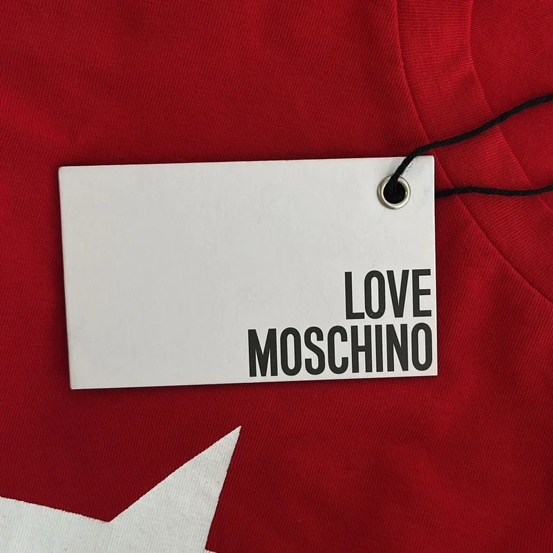 Love Moschino / ラブ・モスキーノ | コットン プリント クルーネックカットソー | S | レディース