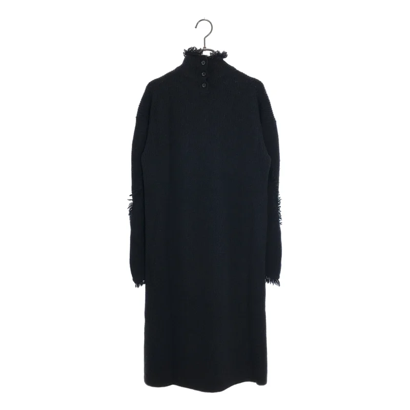 YOHJI YAMAMOTO +NOIR / ヨウジヤマモトプリュスノアール | 2017AW | フリンジ タートルネック ワンピース | 2 | レディース