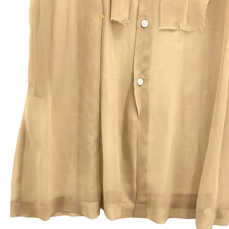 COMME des GARCONS / コムデギャルソン | シアー フリル装飾 シャツ ワンピース | S | レディース