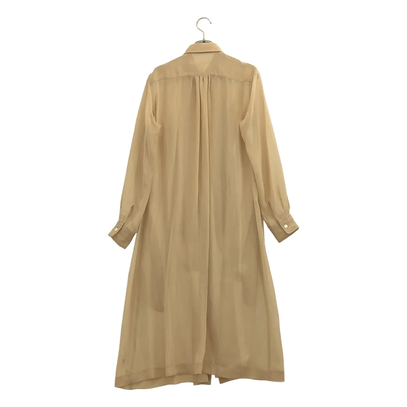 COMME des GARCONS / コムデギャルソン | シアー フリル装飾 シャツ ワンピース | S | レディース