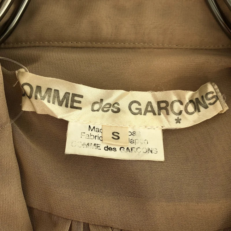 COMME des GARCONS / コムデギャルソン | シアー フリル装飾 シャツ ワンピース | S | レディース