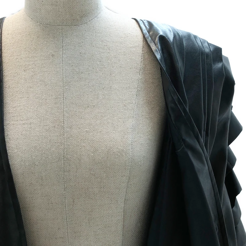 JUNYA WATANABE / ジュンヤワタナベ | 2022AW | フェイクレザー プリーツコート | S | レディース
