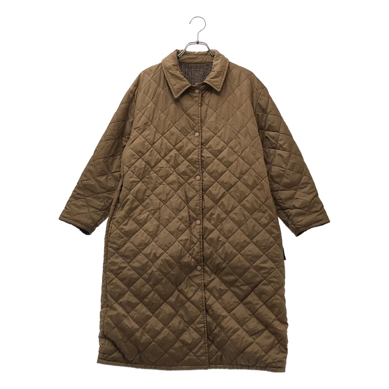 LAVENHAM / ラベンハム | コットン ウール リバーシブル キルティングコート | 8 | レディース