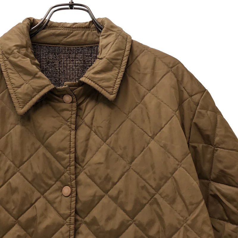 LAVENHAM / ラベンハム | コットン ウール リバーシブル キルティングコート | 8 | レディース