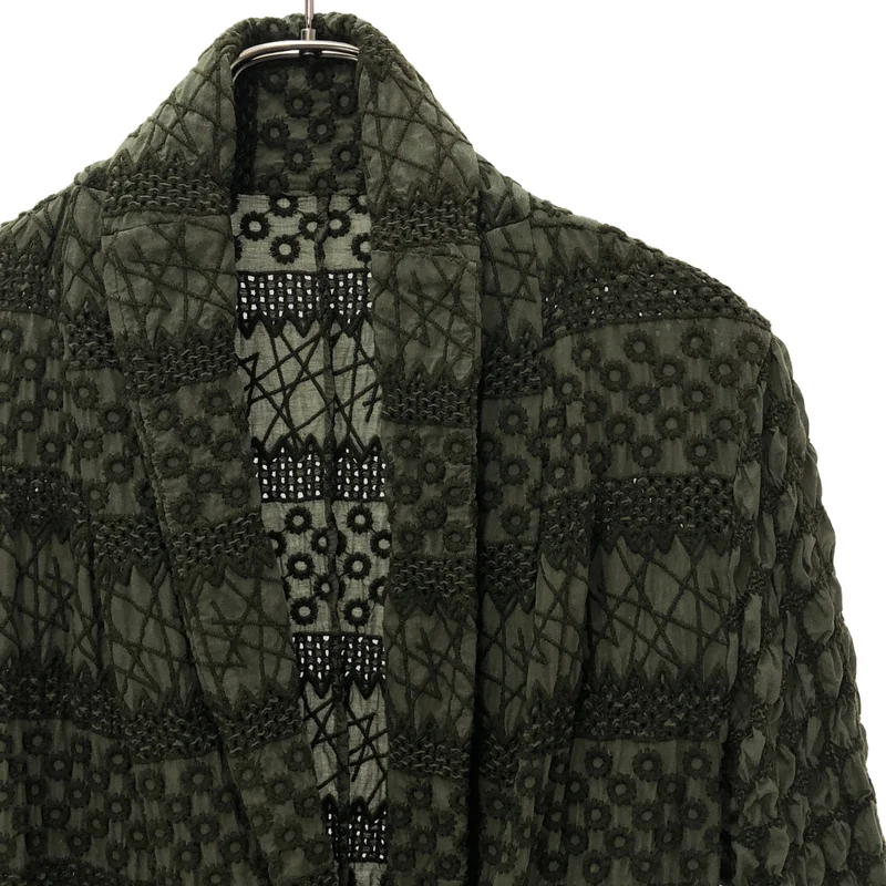 HaaT ISSEY MIYAKE / ハートイッセイミヤケ | カットワークレース エンブロイダリー ガウンコート | 3 | レディース