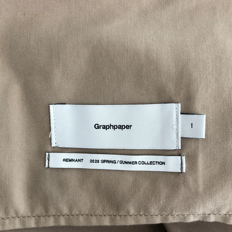 Graphpaper / グラフペーパー | 2026SS | Brushed Cotton Gabardine Wide Straight Pants / ブラッシュドコットンギャバジン ワイドストレートパンツ | 1 | メンズ