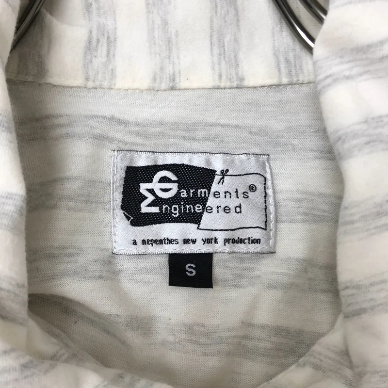 Engineered Garments / エンジニアドガーメンツ | ハーフジップ ボーダー ポロ カットソー | S | メンズ