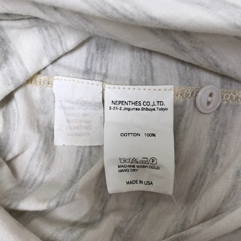 Engineered Garments / エンジニアドガーメンツ | ハーフジップ ボーダー ポロ カットソー | S | メンズ