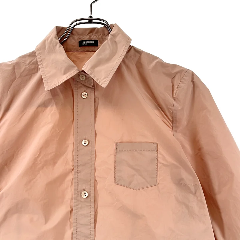 JIL SANDER NAVY / ジルサンダーネイビー | ポリエステルツイル シャツ | 34 | レディース