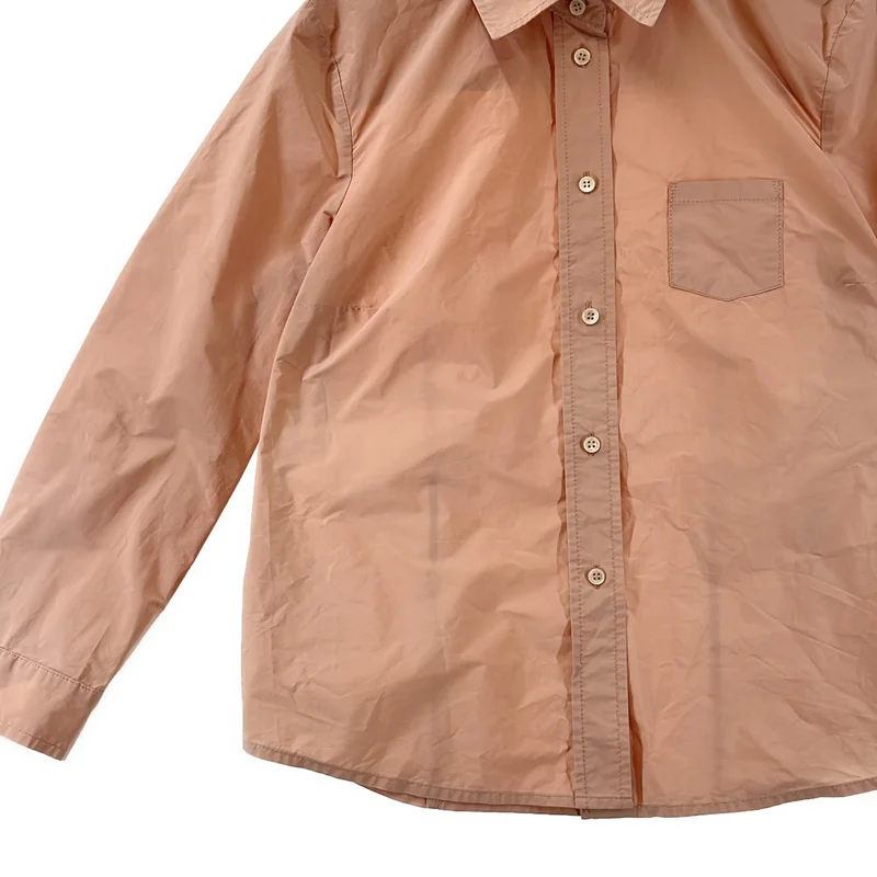JIL SANDER NAVY / ジルサンダーネイビー | ポリエステルツイル シャツ | 34 | レディース