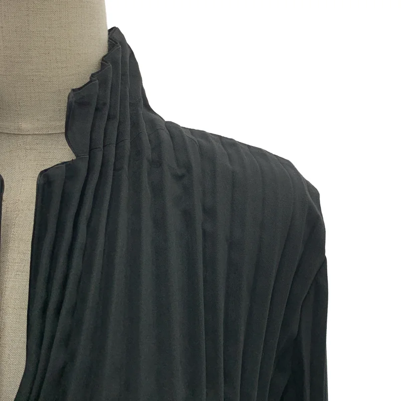 ISSEY MIYAKE / イッセイミヤケ | プリーツ シングルブレスト ジャケット | 2 | レディース