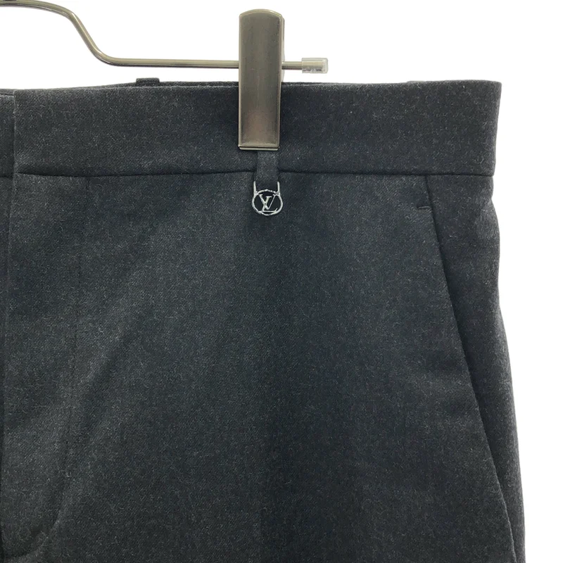 Louis Vuitton / ルイヴィトン | 2022SS | ウール スリット ワイドスラックス パンツ | 44 | メンズ