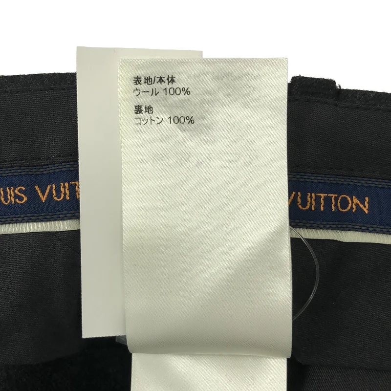 Louis Vuitton / ルイヴィトン | 2022SS | ウール スリット ワイドスラックス パンツ | 44 | メンズ