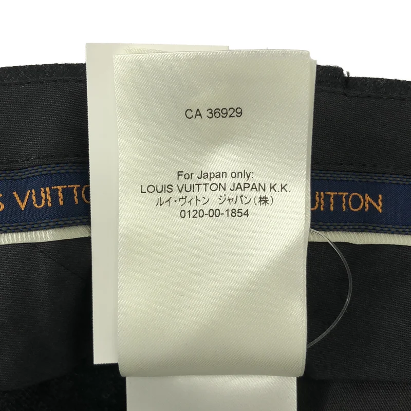 Louis Vuitton / ルイヴィトン | 2022SS | ウール スリット ワイドスラックス パンツ | 44 | メンズ