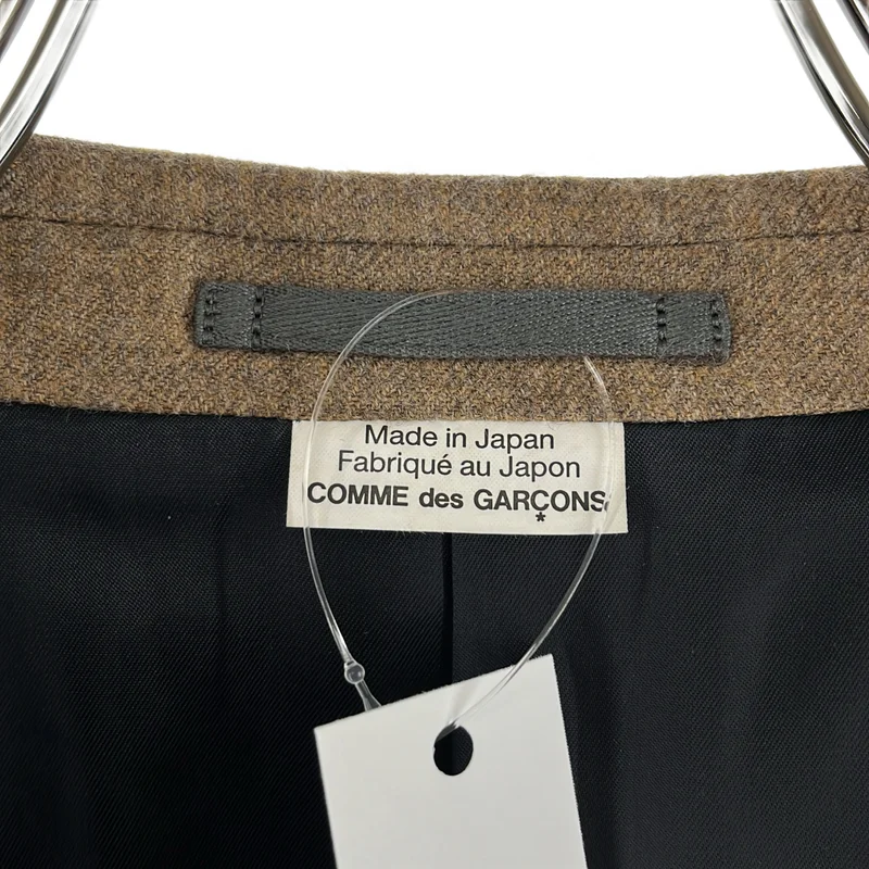COMME des GARCONS HOMME DEUX / コムデギャルソンオムドゥ | 2025AW | ウール パッチワーク シングルブレスト ジャケット / 総裏地 | S | メンズ