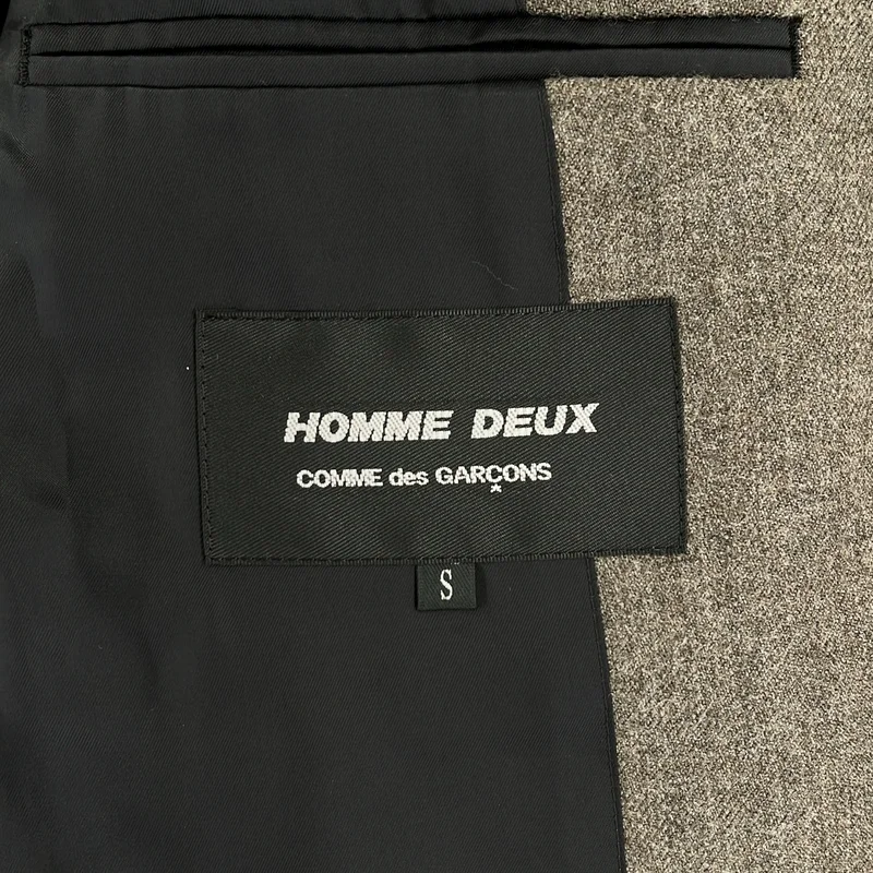 COMME des GARCONS HOMME DEUX / コムデギャルソンオムドゥ | 2025AW | ウール パッチワーク シングルブレスト ジャケット / 総裏地 | S | メンズ