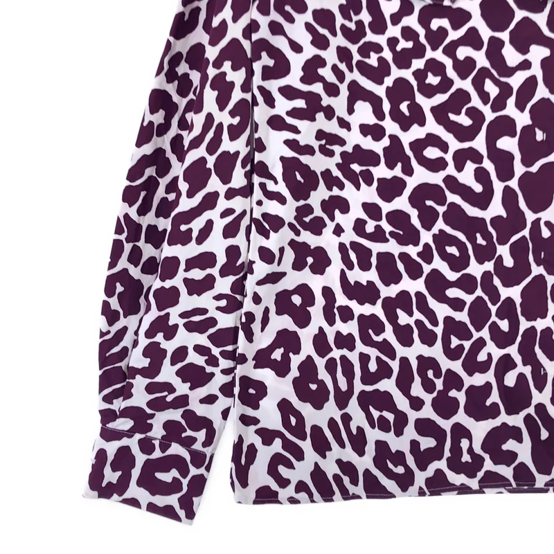 miu miu / ミュウミュウ | レオパード フリル ブラウス | 38 | レディース