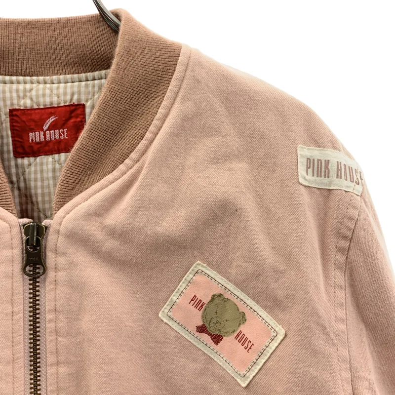 PINK HOUSE / ピンクハウス | コットン テディベアパッチ MA-1 ブルゾン |