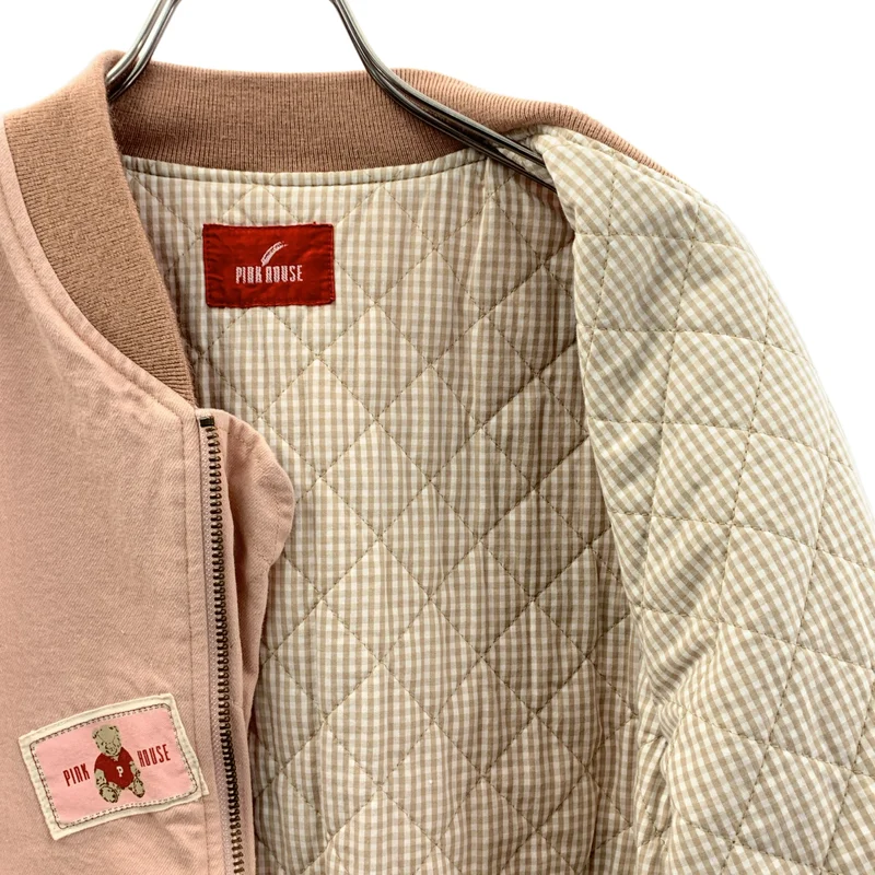 PINK HOUSE / ピンクハウス | コットン テディベアパッチ MA-1 ブルゾン |