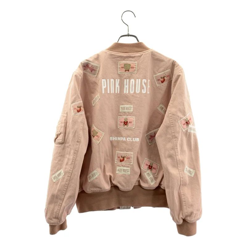 PINK HOUSE / ピンクハウス | コットン テディベアパッチ MA-1 ブルゾン |