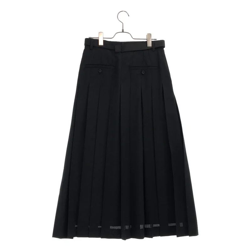 sacai / サカイ | Suiting Skirt プリーツ ロングスカート | 1 | レディース