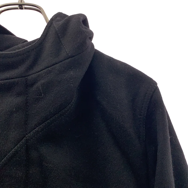 Dior homme / ディオールオム | 2010AW | ウール フライフロント ロゴジップ コート フーディ / 総裏地 | 46 | メンズ