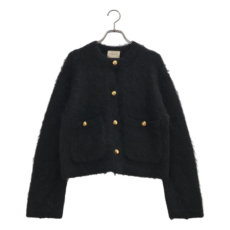 UNITED ARROWS / ユナイテッドアローズ | シャギー クルーネック ニットカーディガン 1528-199-0333 |