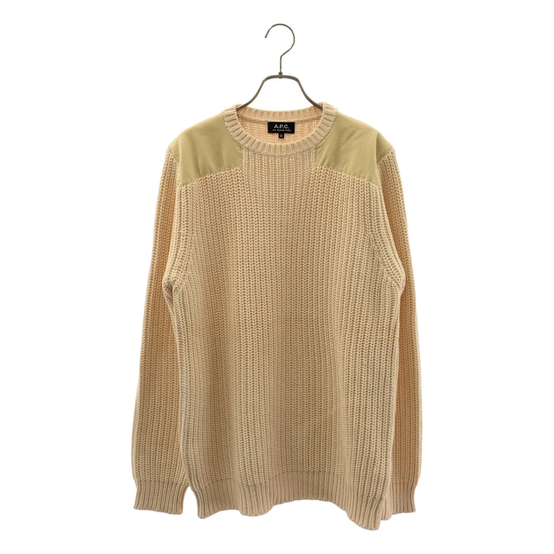 A.P.C. / アーペーセー | コットン ミリタリー リブニット | M | メンズ