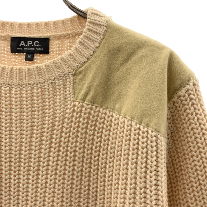A.P.C. / アーペーセー | コットン ミリタリー リブニット | M | メンズ