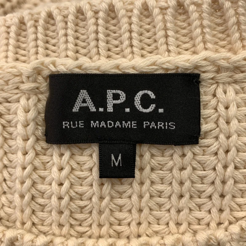 A.P.C. / アーペーセー | コットン ミリタリー リブニット | M | メンズ