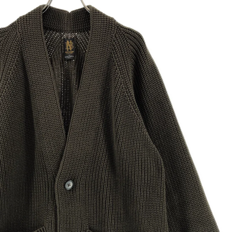 BATONER / バトナー | 2026SS | SIGNATURE ONE BUTTON CARDIGAN シグネイチャー カーディガン | 3 | メンズ