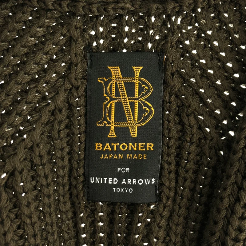 BATONER / バトナー | 2026SS | SIGNATURE ONE BUTTON CARDIGAN シグネイチャー カーディガン | 3 | メンズ