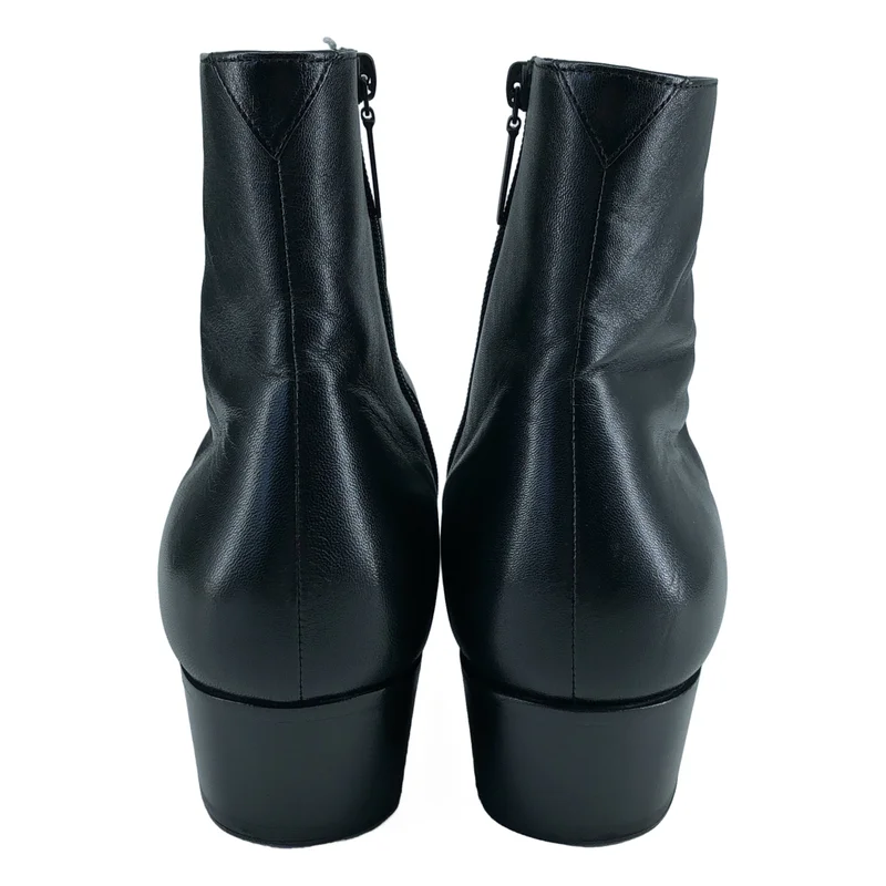 SAINT LAURENT PARIS / サンローランパリ | JOEY ジョーイ レザー サイドジップブーツ | 41 | メンズ