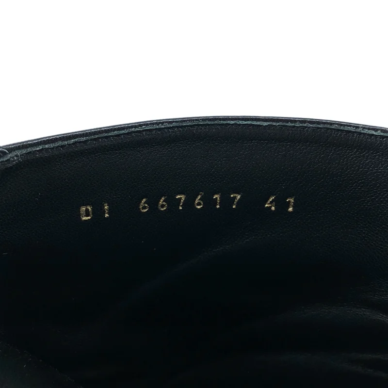 SAINT LAURENT PARIS / サンローランパリ | JOEY ジョーイ レザー サイドジップブーツ | 41 | メンズ
