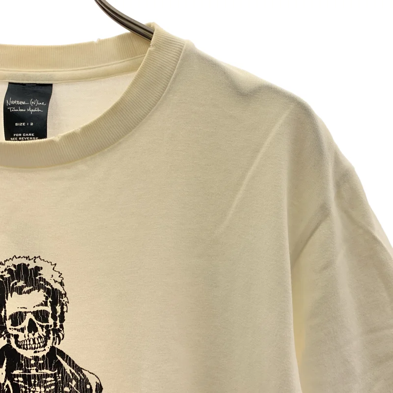 NUMBER NINE / ナンバーナイン​ | 2004SS | DREAM BABY DREAM / ダメージ加工 ドリーム ドクロ スカル オーバーシルエット Tシャツ カットソー | 2 | メンズ