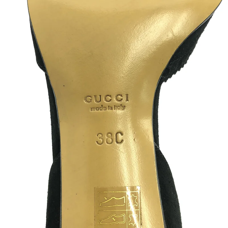 GUCCI / グッチ | スエードレザー ヒールサンダル | 38C | レディース