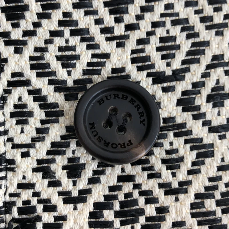 Burberry / バーバリー | PRORSUM / 幾何学模様 ロゴボタン ベルテッド シングルコート / 総裏地 | 36 | レディース