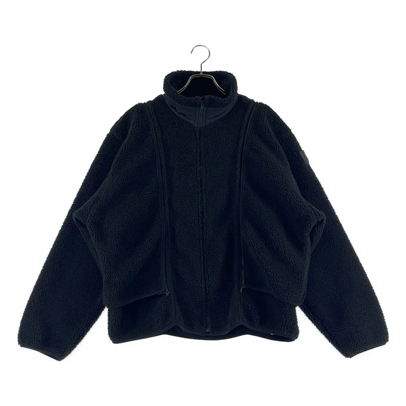 PHINGERIN / フィンガリン | NOREN BOA FLEECE JACKET / ボア フリース ジャケット | M | ブラック | メンズ PHINGERIN / フィンガリン | NOREN BOA FLEECE JACKET / Boa Fleece