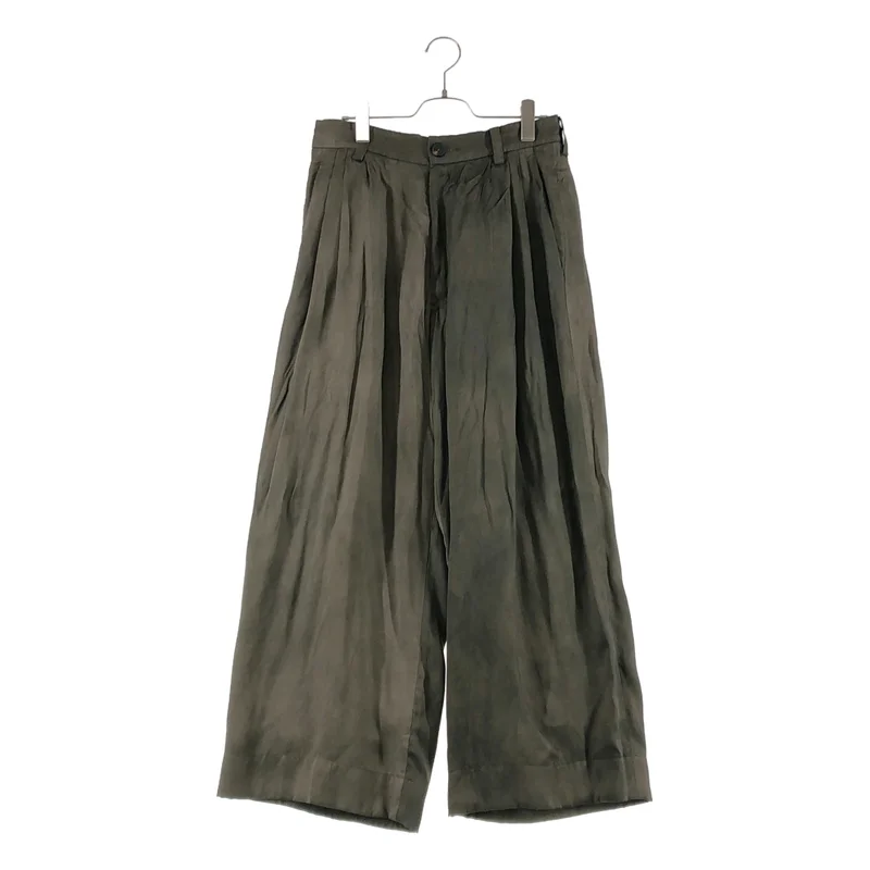 ziggy chen / ジギーチェン | 2025SS | Straight Leg Wide Trousers / タック ワイドパンツ / 総裏地 | 44 | メンズ