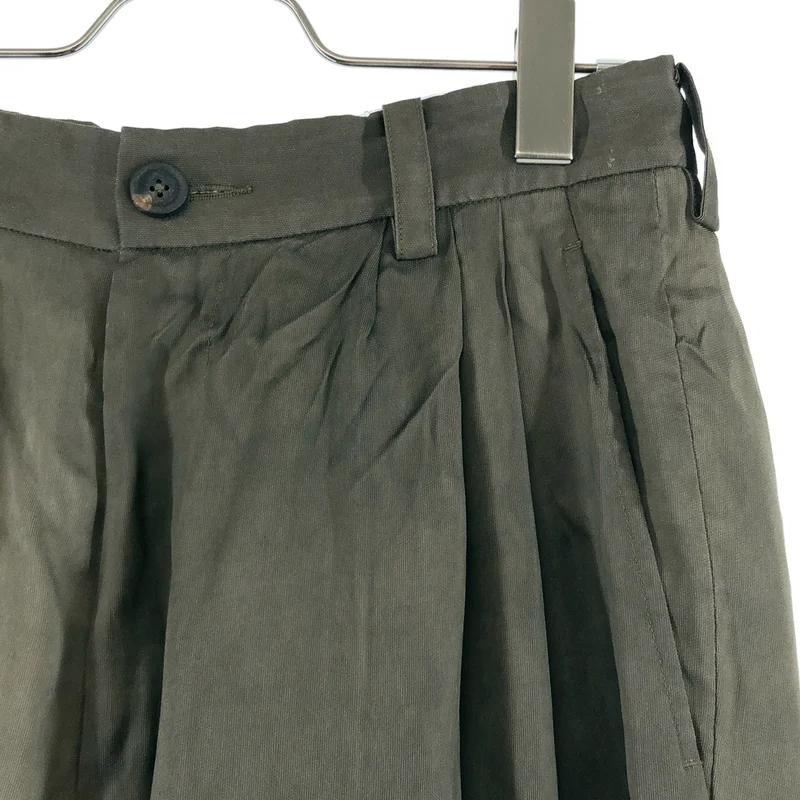 ziggy chen / ジギーチェン | 2025SS | Straight Leg Wide Trousers / タック ワイドパンツ / 総裏地 | 44 | メンズ