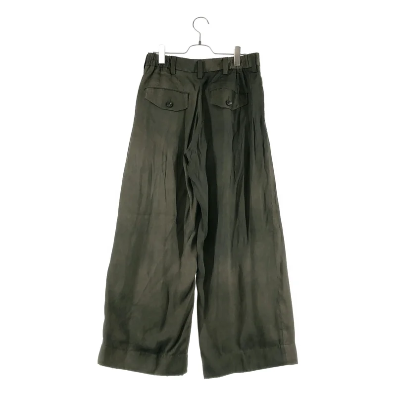 ziggy chen / ジギーチェン | 2025SS | Straight Leg Wide Trousers / タック ワイドパンツ / 総裏地 | 44 | メンズ