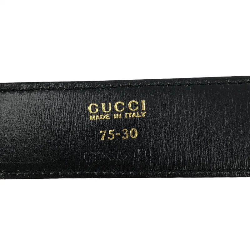 GUCCI / グッチ | インターロッキングG パテントレザー ベルト | 75-30 | その他