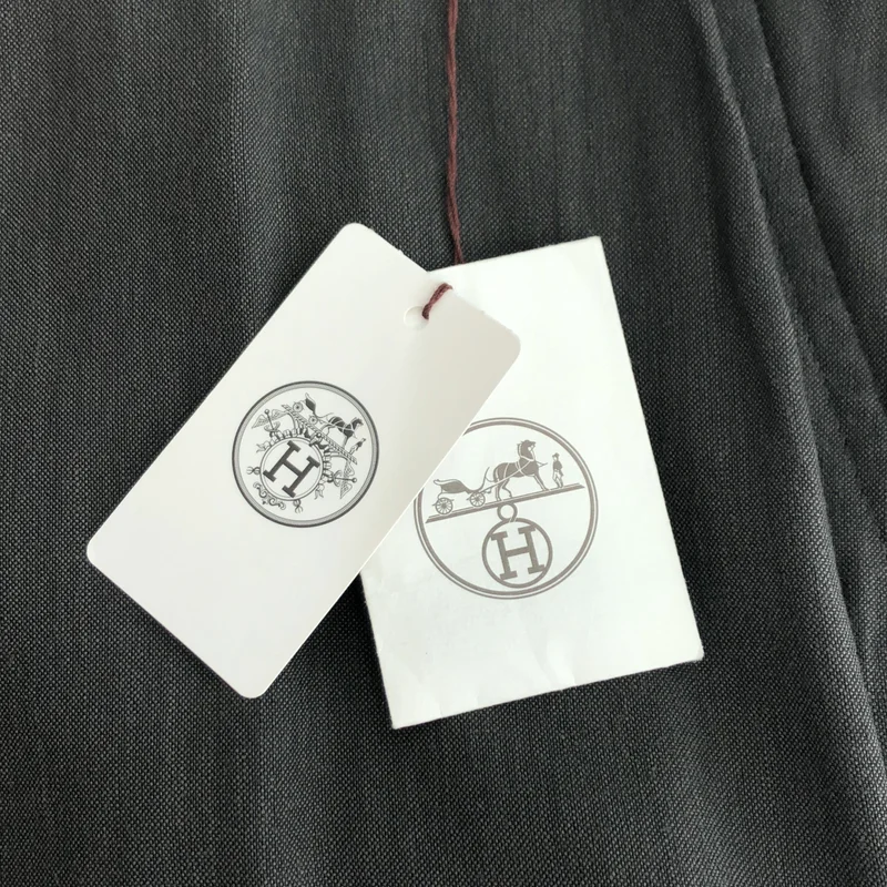 HERMES / エルメス | ヘンプ レーヨン ストレッチ ワイドスラックス | 48 | グレー | メンズ HERMES / エルメス | ヘンプ レーヨン ストレッチ ワイドスラックス