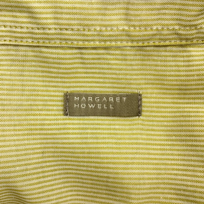 MARGARET HOWELL / マーガレットハウエル | コットン ストライプ プルオーバーシャツ | F | レディース